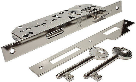 AGB Recessed Lock Mesoportas with Cylinder and Center 40mm Gold