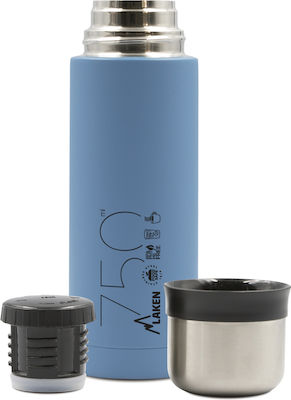 Laken Beverages Bottle Thermos Stainless Steel BPA Free Blue 500ml with Cap-Cup