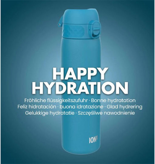 Ion8 Leak Proof Steel Water Bottle Flasche Thermosflasche Rostfreier Stahl BPA Frei 500ml Lilac mit Mundstück