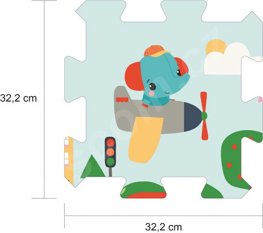 Fisher Price Puzzle De Podea Interactiv Cu Animăluțe 8 Piese