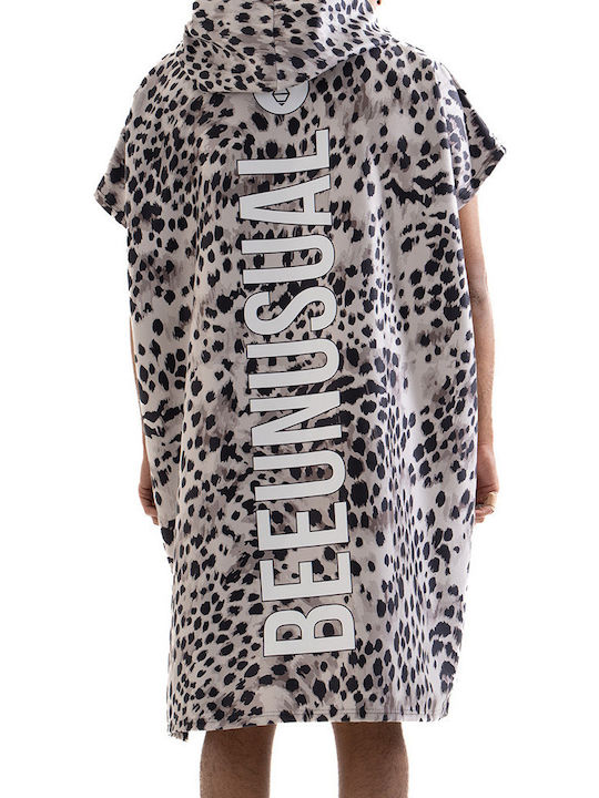 Bee. Unusual. Microfiber Beach Poncho Gray