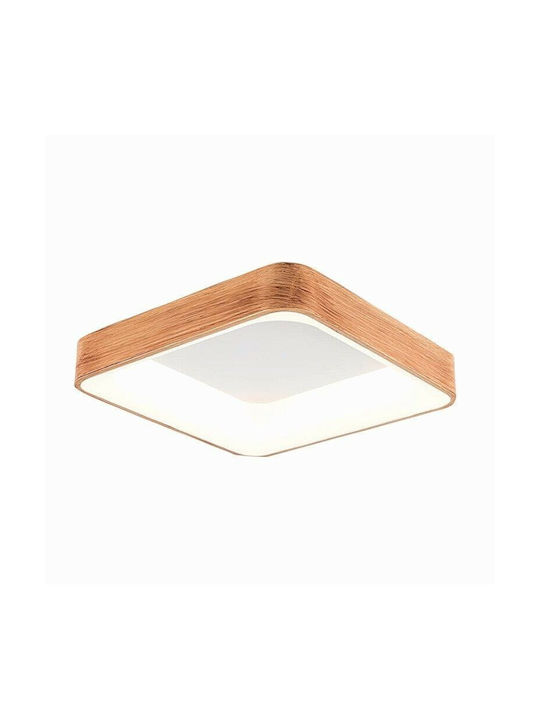 Inlight 42174A Modern Wooden Ceiling Mount Light with Integrated LED in Brown color 56pcs 42174-Α
