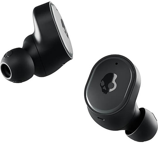Skullcandy Sesh In-ear Bluetooth Handsfree Ακουστικά με Αντοχή στον Ιδρώτα και Θήκη Φόρτισης Μαύρα