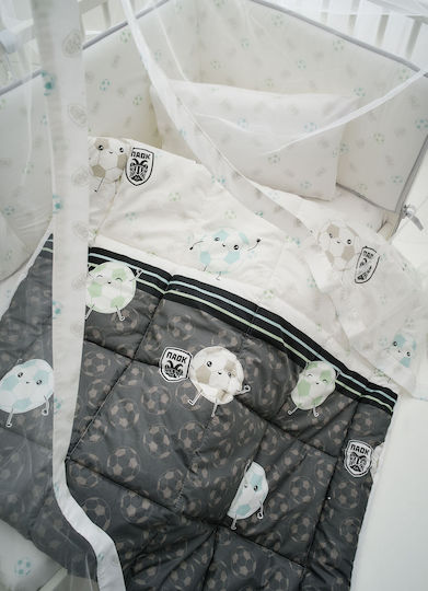 Vesta Home Paok Crib Bumpers Classic Inside White 40x195cm