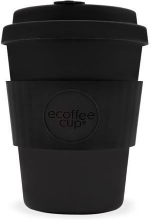 Ecoffee Cup Kerr & Napier Κούπα Μπαμπού με Καπάκι Μαύρη 350ml