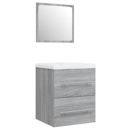 vidaXL Countertop with Sink L41xW38.5xH48cm Sonoma