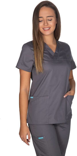 Alezi Women's Navy Blue Pants & Blouse Set Cotton and Polyester