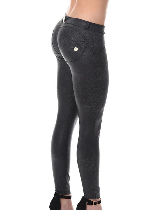 Wr.Up Skinny Women's Jean Trousers Push Up in Skinny Fit Black