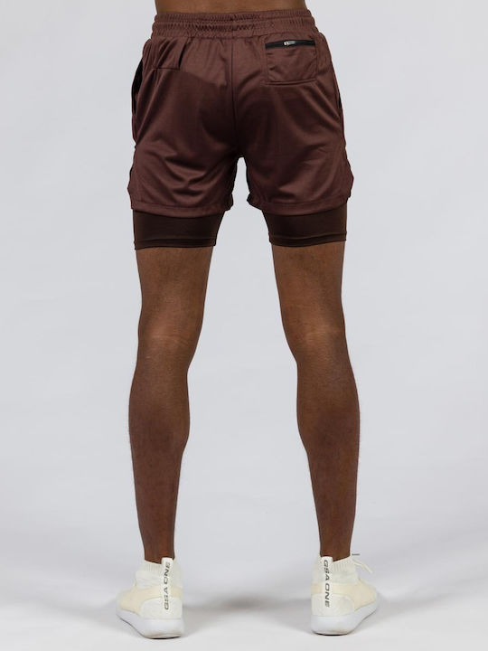 GSA 171328 Men's Athletic Shorts Brown