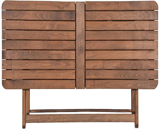 Tisch Retto Zusammenklappbar 120x75x71cm Braun