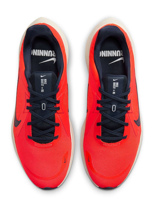 Quest 5 Sport Shoes Running Bright Crimson / Light Orewood Brown / White / Obsidian