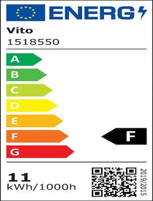 Vito LED Bulbs for Socket E27 and Shape A60 Natural White 1045lm 1pcs