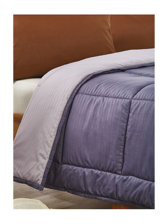 Whitegg L060-3 Κουβερλί Υπέρδιπλο Microfiber Purple 220x240cm