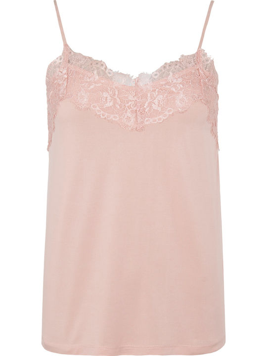 Γυναικείο Lingerie Top με Δαντέλα Ροζ
