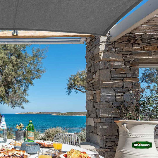 Grasher Ε220 Правоъгълена Shade Sail Сив С парчета 3x4m 180гр/кв.м