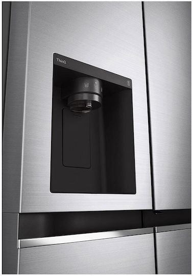 LG Ψυγείο Ντουλάπα 632lt Total NoFrost Υ179xΠ91.3xΒ73.5εκ. Inox GSJV71PZTE