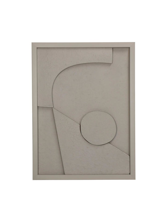 ArteLibre Διακοσμητικό Τοίχου Kal Μπεζ από Χαρτί 30x3x40cm