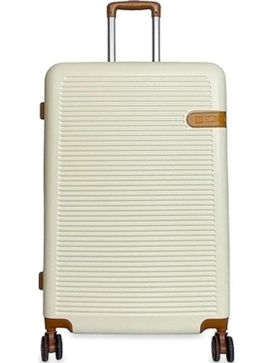 Medium Abs-pc Ithaki White Suitcase
