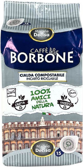 Caffe Borbone Capsule Espresso Decisa Compatibile cu Mașina E.S.E. Pod 15capace