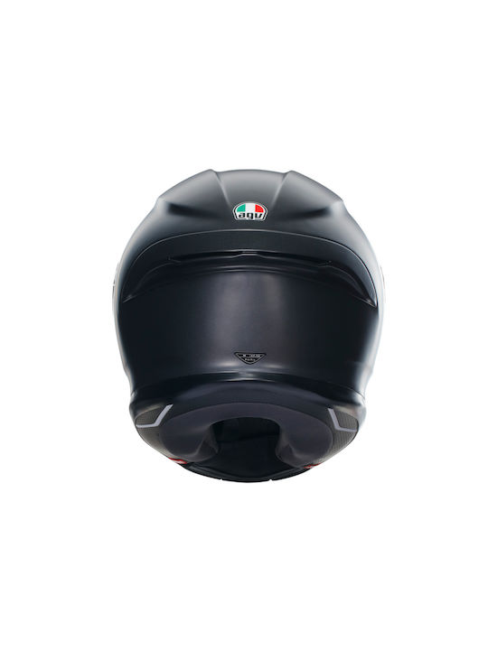 AGV K6 S Matt Black Κράνος Μηχανής Full Face 1255gr με Pinlock