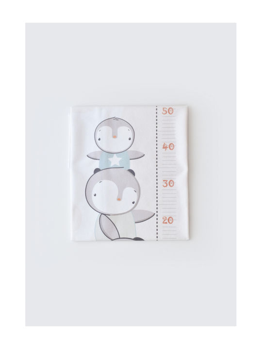 Bi Baby Penguin Αδιαβροχοποιημένο Σελτεδάκι Λευκό 50x75εκ.