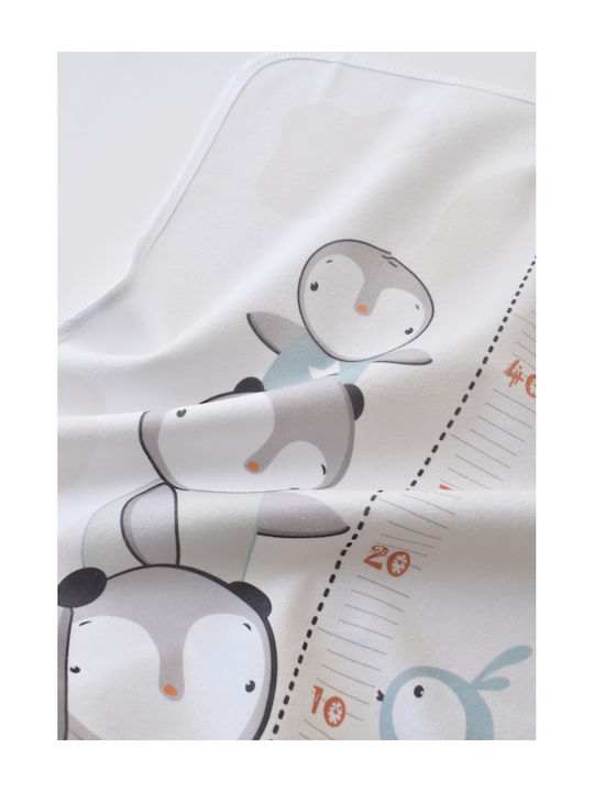 Bi Baby Penguin Αδιαβροχοποιημένο Σελτεδάκι Λευκό 50x75εκ.