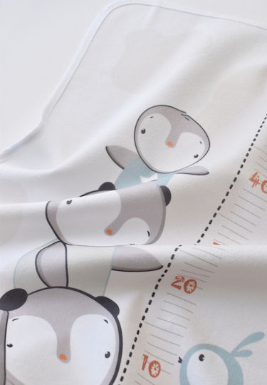 Bi Baby Penguin Waterproof Changing Pad White 50x75cm.