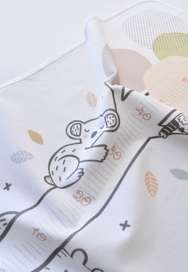 Bi Baby Happy Tree Waterproof Changing Pad White 50x75cm.
