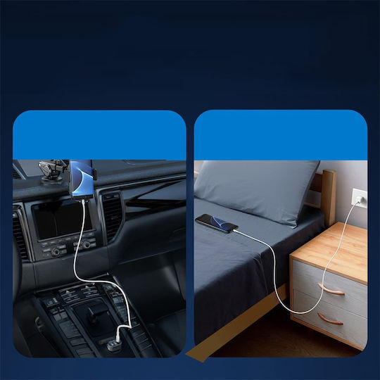 Joyroom S-UM018A13 Geflochten USB 2.0 auf Micro-USB-Kabel Weiß 1.2m 1Stück