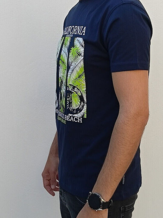 T-shirt Navy Μπλε