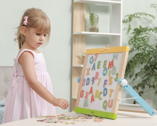 Viga Toys Letters & Numbers Образователна Игра Букви и цифри от Дърво за 3+ години Години