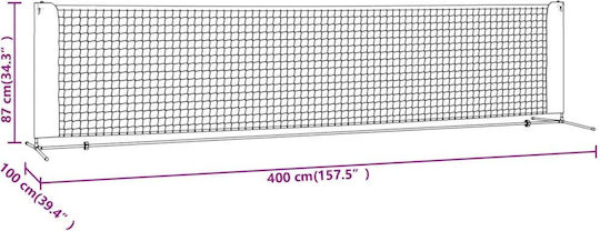 vidaXL 93757 Tennis Net