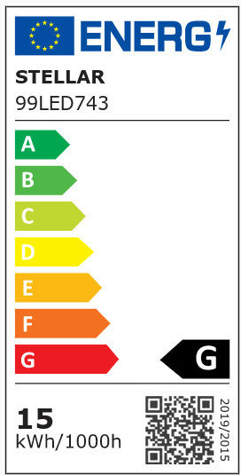 Elmark Λάμπα LED 15W για Ντουί E27 και Σχήμα A60 Θερμό Λευκό 1080lm