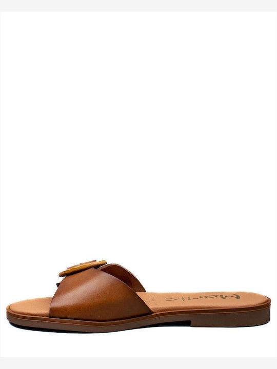 Damen Sandalen aus Leder MARILA 1-748-23108-25 TABAC TABAC CAFE