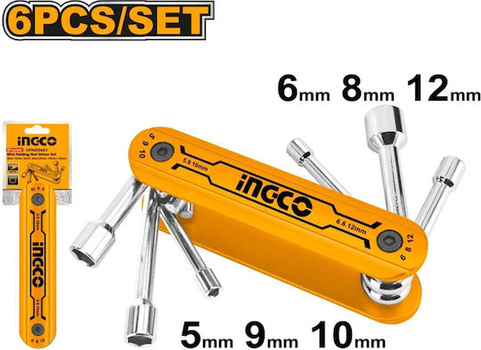 Ingco Screwdriver Socket with 6 Interchangeable Tips