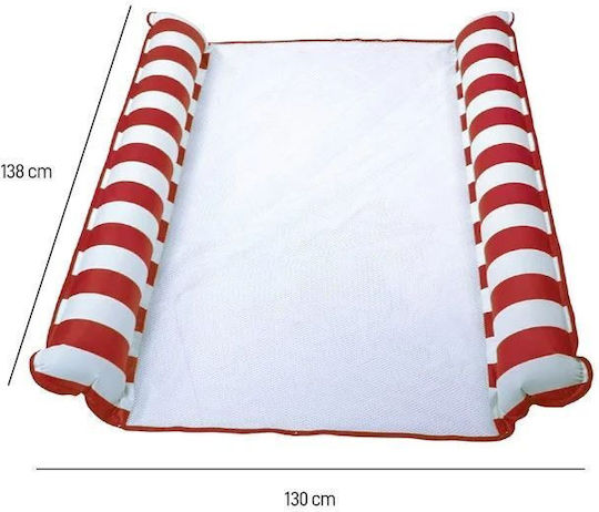 Mikamax Hamac De Piscină Saltea Gonflabilă Pentru Plajă Albă 138x130cm