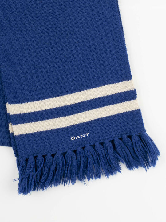 Gant Men's Wool Scarf Blue