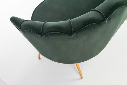 Amorinito Doppelsitzer Sofa Samt Grüner 133x77x77cm