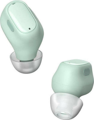 Baseus WM01 BT 5.3 In-ear Bluetooth Handsfree Ακουστικά με Θήκη Φόρτισης Πράσινα