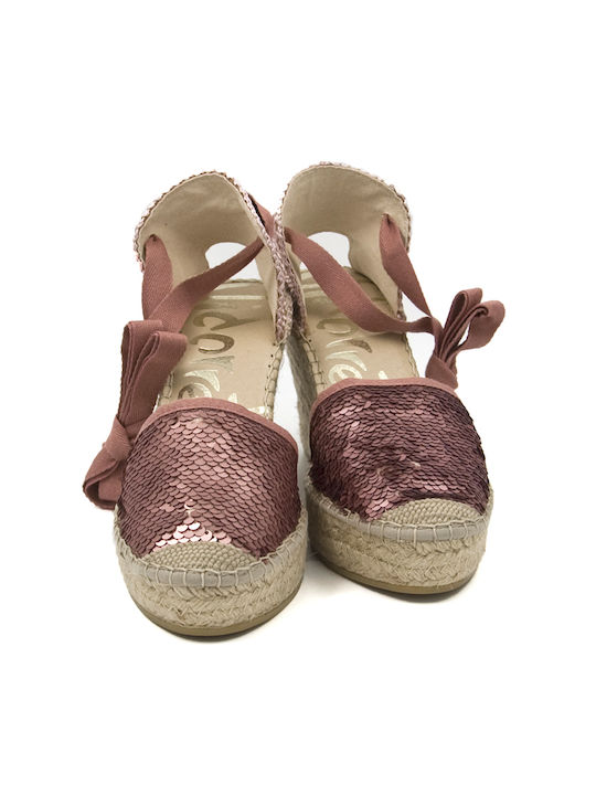 Vidorreta 06700 Platforme dama în stil espadrile Roz