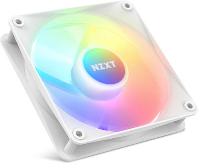 NZXT RF-C12SF-W1 120mm 4-Pin PWM White Lighting Case Fan White