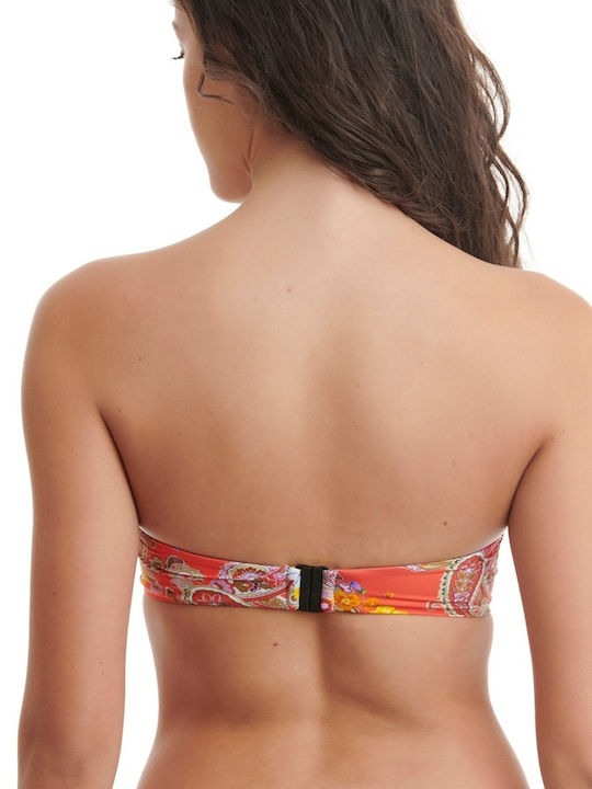 Erka Mare Jaipure Strapless Bikini Top με Ενίσχυση