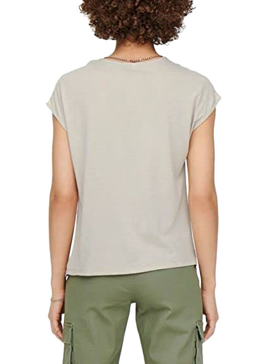 Only Women's Blouse Cotton Short Sleeve Pumice Stone