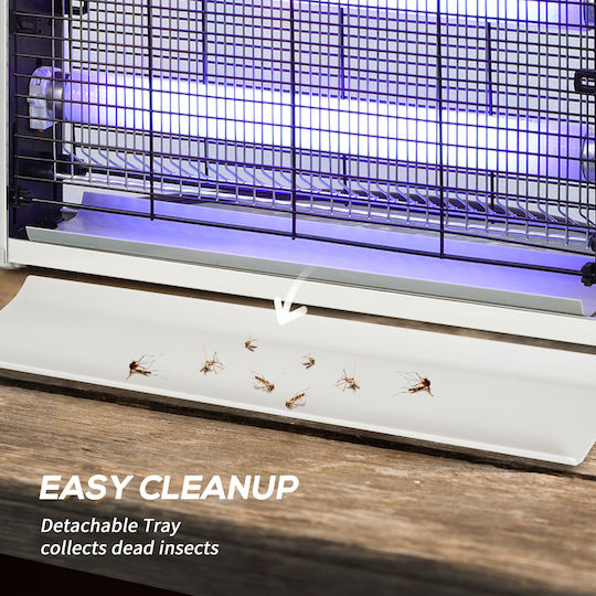 Outsunny Înșelătorie electrică pentru insecte Lumini LED 20W 849-019V90WT