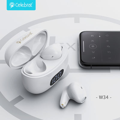 Celebrat TWS-W34 Earbud Bluetooth Handsfree Căști cu Carcasă de Încărcare Alά