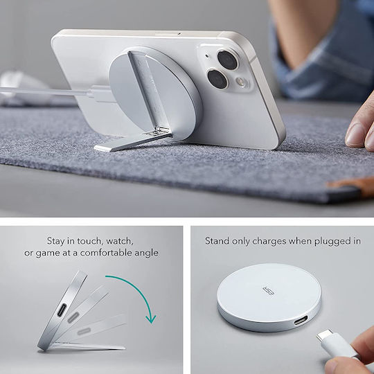 ESR Φορτιστής Magsafe Λευκός (HaloLock MagSafe Kickstand Magnetic)