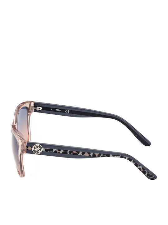 Guess Damen Sonnenbrille mit Rosa Kunststoff Gestell und Blau Verlaufsfarbe Linse GU7823 57W