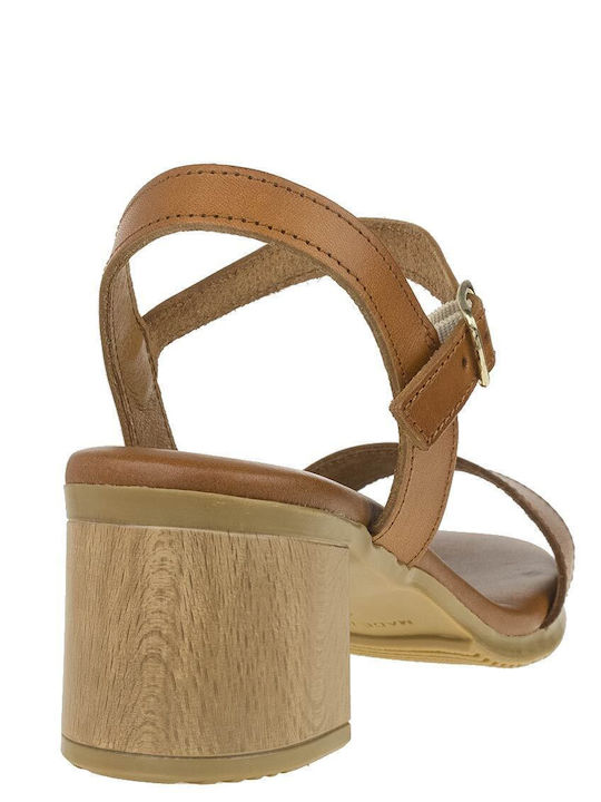 Leather Sandals Anatomic Tabac Brown