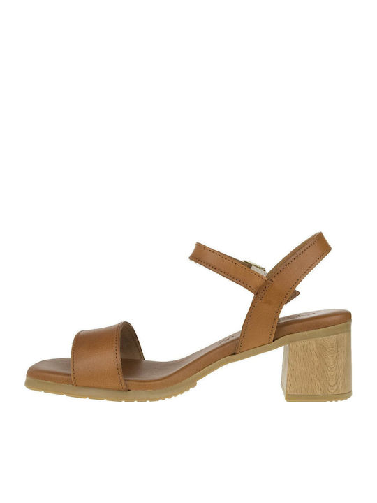 Leather Sandals Anatomic Tabac Brown