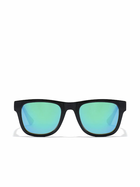 Hawkers Tox Sunglasses with Black Emerald Green Plastic Frame and Green Polarized Lens HTOX21BETP